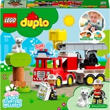 LEGO 10969 DUPLO Feuerwehrauto, Konstruktionsspielzeug Mit Sirene und Licht