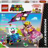 LEGO 72038 Super Mario - Mario Kart: Wario & König Buu Huu, Konstruktionsspielzeug 