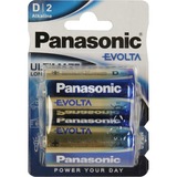 Panasonic EVOLTA Platinum D, Batterie 2 Stück, D