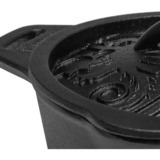 Petromax Gusseiserne Kasserolle kr1, mit Aroma-Profil-Deckel, Topf schwarz, Ø 18cm