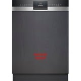 Siemens SN53HS10TE IQ300, Spülmaschine edelstahl (gebürstet)/schwarz, 60 cm, Home Connect