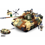 Sluban ARMY WWIII Mittlerer Panzer 2-in-1, Konstruktionsspielzeug 