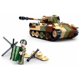 Sluban ARMY WWIII Mittlerer Panzer 2-in-1, Konstruktionsspielzeug 
