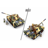Sluban ARMY WWIII Mittlerer Panzer 2-in-1, Konstruktionsspielzeug 