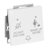 0 Klingeltasteneinsatz Do Not Disturb Make Up Room, Taster weiß, Retail