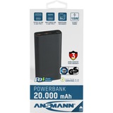 Ansmann Powerbank 20Ah Type-C 18W PD schwarz, 20.000 mAh