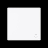 Busch-Jaeger Wippe geschlossen mit Symbol Klingel, Abdeckung weiß, Retail