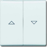 Busch-Jaeger Wippe zweiteilige Jalousieschalter weiß, Retail