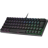Cooler Master SK620, Gaming-Tastatur gunmetal/schwarz, DE-Layout, TTC Low Profile RGB Brown
