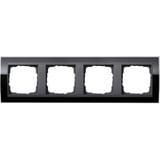 Gira Abdeckrahmen vierfach, Abdeckung schwarz, Retail