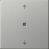 Gira Wippe einfach mit Pfeilsymbolen und Kontrollfenster edelstahl, Retail