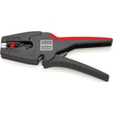 KNIPEX Automatische Abisolier-Zange "MultiStrip 10" 12 42 195  schwarz/rot, integrierter Drahtschneider