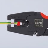 KNIPEX Automatische Abisolier-Zange "MultiStrip 10" 12 42 195  schwarz/rot, integrierter Drahtschneider