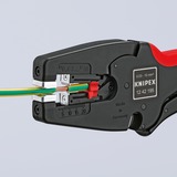 KNIPEX Automatische Abisolier-Zange "MultiStrip 10" 12 42 195  schwarz/rot, integrierter Drahtschneider