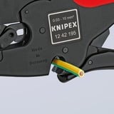 KNIPEX Automatische Abisolier-Zange "MultiStrip 10" 12 42 195  schwarz/rot, integrierter Drahtschneider