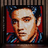 LEGO 31204 Art: Elvis Presley – "The King", Konstruktionsspielzeug DIY-Poster, Wand-Dekoration, Kunstbild, Bastelset für Erwachsene, Wandkunst
