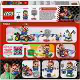 LEGO 72043 Super Mario - Mario Kart: Interaktiver LEGO Mario & Standard-Kart, Konstruktionsspielzeug 
