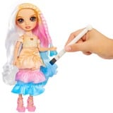 MGA Entertainment Rainbow High Watercolor & Create DIY Modepuppe - Braune Augen 