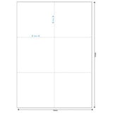 MediaRange Universal-Etiketten, haftend, 105 x 99 mm, weiß, 300 Etiketten 