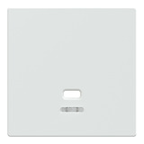 Merten Zentralplatte Zugschalter Ausführung glänzend mit Kontrollfenster, Abdeckung weiß (glänzend), Retail