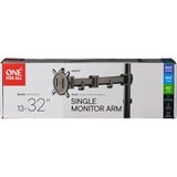 ONE FOR ALL Universal-Monitorarm DM 2110, Monitorhalterung schwarz, für 33 - 81cm (13" - 32") Monitore