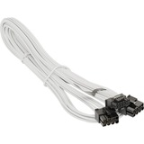 Seasonic 12VHPWR PCIe Adapter Kabel weiß, 0,75 Meter