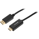 Sharkoon Adapterkabel Displayport 1.2 > HDMI 4K schwarz, 1 Meter