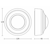 Steinel Infrarot Präsenzmelder, Bewegungsmelder weiß, Retail
