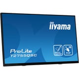 iiyama ProLite T2755QSC-B1, LED-Monitor 68.4 cm (27 Zoll), schwarz (matt), WQHD, IPS, Touchscreen, USB-Hub