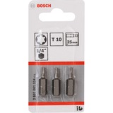 Bosch Schrauberbit Extra-Hart, T10, 25mm, 3 Stück 