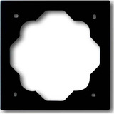 Busch-Jaeger Rahmen einfach, Abdeckrahmen, lackierte Oberfläche, Kunststoff, matt, 81 x 81 x 6 mm schwarz (matt), Retail