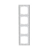 Busch-Jaeger Rahmen vierfach mit Sichtfenster und Beschriftungsträger Retail