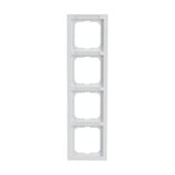 Busch-Jaeger Rahmen vierfach mit Sichtfenster und Beschriftungsträger Retail