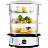 Cecotec Elektrischer Dampfgarer Vapovita 3000 INOX edelstahl, 800 Watt, 3x 3 Liter
