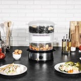 Cecotec Elektrischer Dampfgarer Vapovita 3000 INOX edelstahl, 800 Watt, 3x 3 Liter
