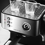 Cecotec Power Espresso 20 Matic Professionale, Espressomaschine edelstahl (gebürstet)/schwarz, 850 Watt