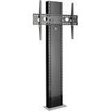 HAGOR Info-Tower Wall, Standsystem schwarz, Boden-Wandmontage