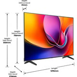 Hisense 58A6S, LED-Fernseher 146 cm (58 Zoll), schwarz/dunkelgrau, UltraHD/4K, Triple Tuner
