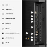 Hisense 58A6S, LED-Fernseher 146 cm (58 Zoll), schwarz/dunkelgrau, UltraHD/4K, Triple Tuner