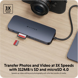 Hyper HyperDrive Next 10 Port USB-C Hub, Dockingstation dunkelblau, USB-C, HDMI, USB-A