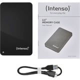 Intenso Memory Case 1 TB, Externe Festplatte schwarz, Micro-USB-B 3.2 Gen 1 (5 Gbit/s)