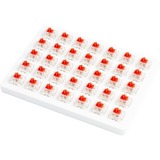 Keychron Gateron Cap Red Switch-Set, Tastenschalter rot/transparent, 35 Stück