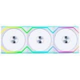 Lian Li UNI FAN SL120 Wireless 3er-Pack inkl. Controller, Gehäuselüfter weiß, 124.5 mm