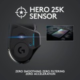 Logitech G502 LIGHTSPEED, Gaming-Maus schwarz, mit HERO 25K-Sensor