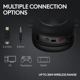 Logitech Gaming PRO X 2 LIGHTSPEED, Gaming-Headset magenta, USB, 3.5 mm, Bluetooth