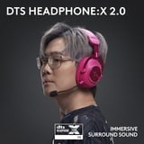 Logitech Gaming PRO X 2 LIGHTSPEED, Gaming-Headset magenta, USB, 3.5 mm, Bluetooth