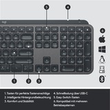 Logitech MX Keys for Business, Tastatur graphit, DE-Layout