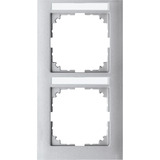 Merten Rahmen zwei-fach aluminium, Retail