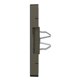 Merten Zentralplatte 2fach mit Schriftfeld und integrierten Verschlussschiebern bronze, Retail