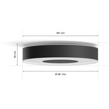 Philips HUE White & Color Ambiance Infuse Deckenleuchte M, LED-Leuchte schwarz